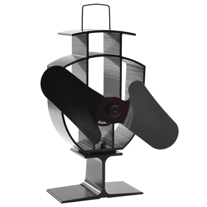 Ventilator de sobă cu alimentare termică, 2 palete, negru - WALTI WALTI