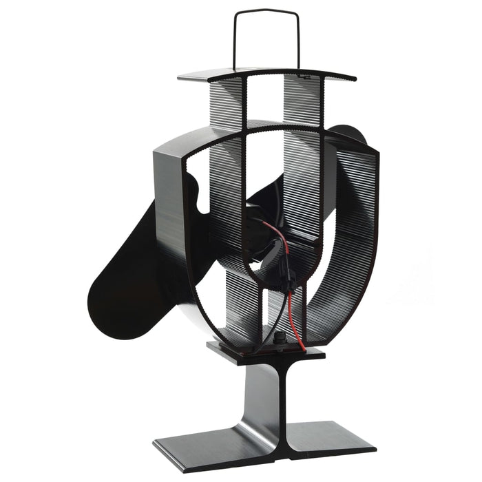 Ventilator de sobă cu alimentare termică, 2 palete, negru - WALTI WALTI