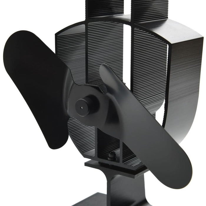 Ventilator de sobă cu alimentare termică, 2 palete, negru - WALTI WALTI