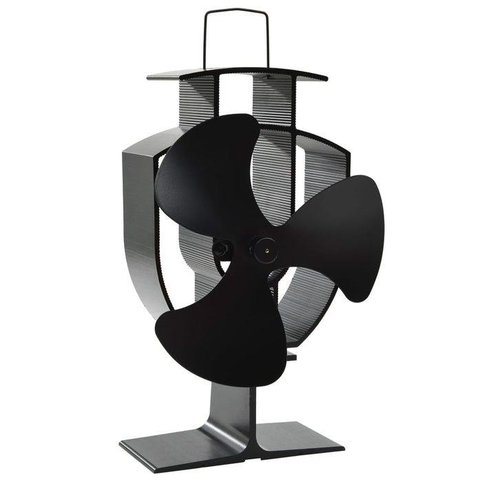 Ventilator de sobă cu alimentare termică, 3 palete, negru - WALTI WALTI