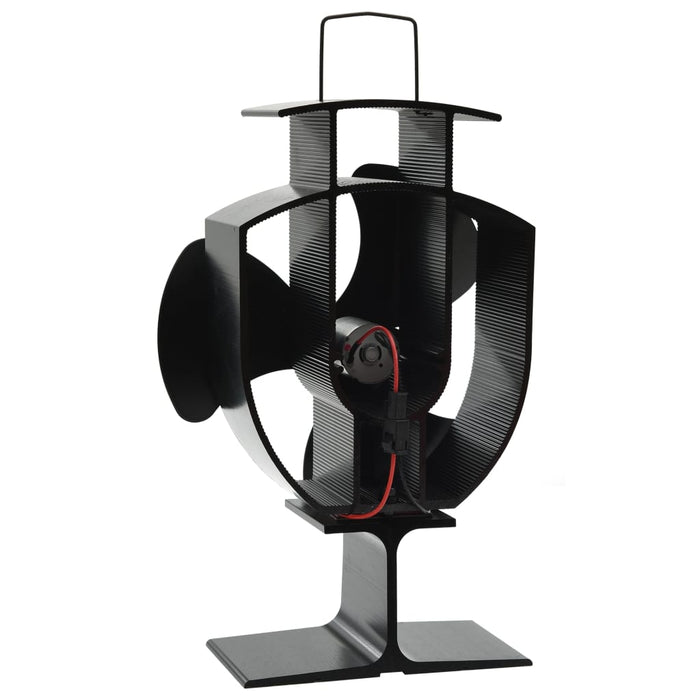 Ventilator de sobă cu alimentare termică, 3 palete, negru - WALTI WALTI