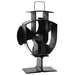 Ventilator de sobă cu alimentare termică, 3 palete, negru - WALTI WALTI