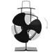 Ventilator de sobă cu alimentare termică, 3 palete, negru - WALTI WALTI