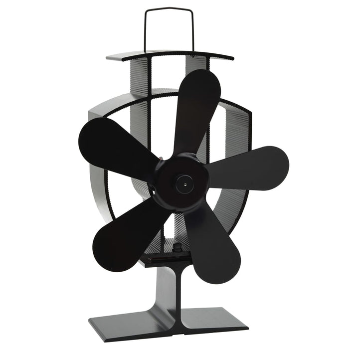 Ventilator de sobă cu alimentare termică, 5 palete, negru - WALTI WALTI