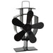 Ventilator de sobă cu alimentare termică, 5 palete, negru - WALTI WALTI