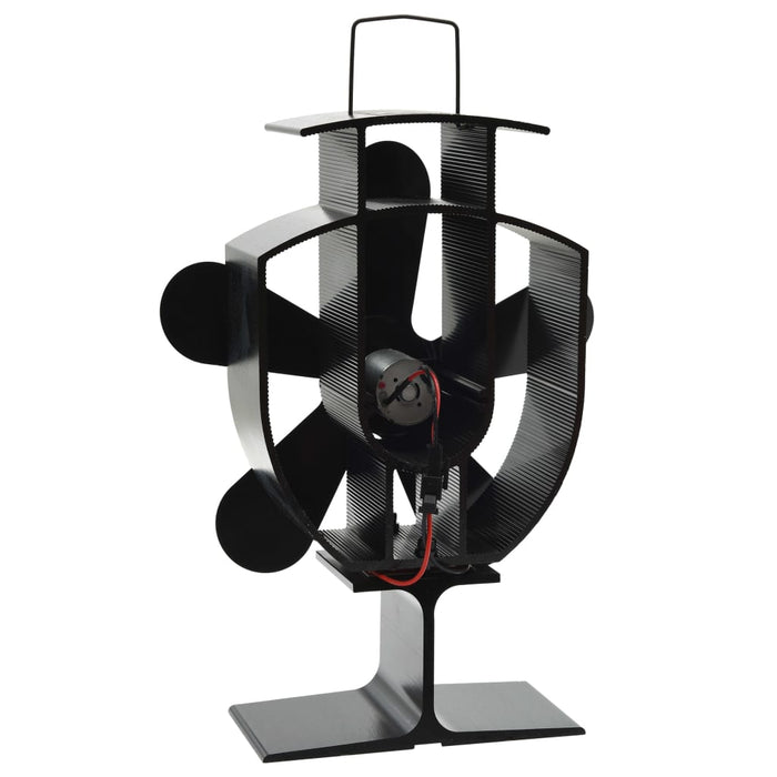 Ventilator de sobă cu alimentare termică, 5 palete, negru - WALTI WALTI
