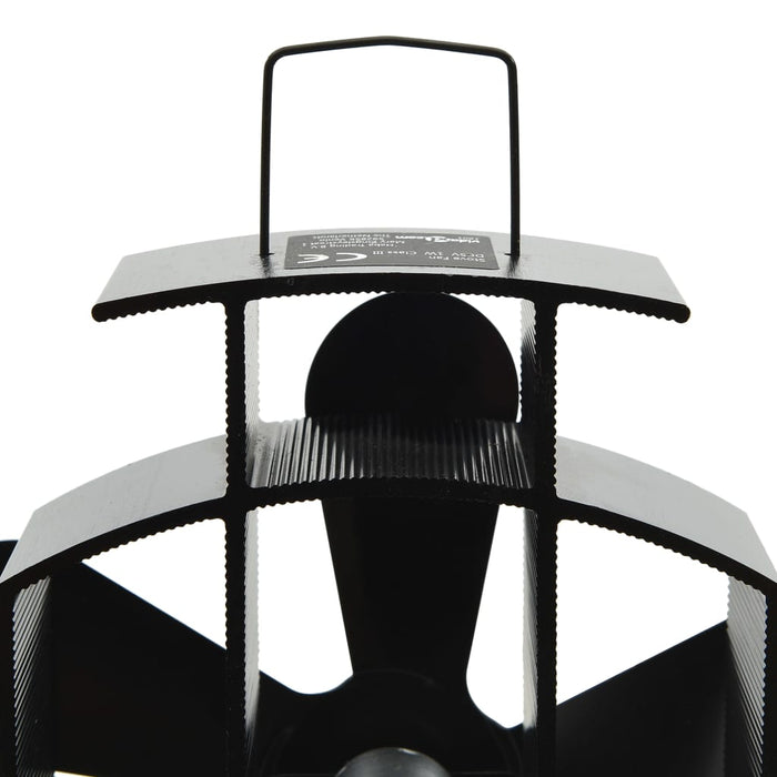 Ventilator de sobă cu alimentare termică, 5 palete, negru - WALTI WALTI