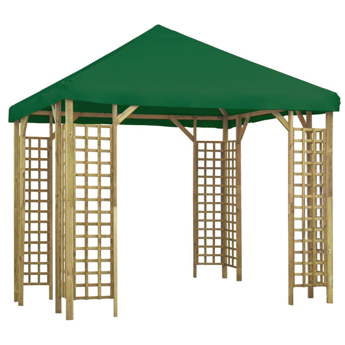 Pavilion, verde, 3 x 3 m (310032+47708) WALTI