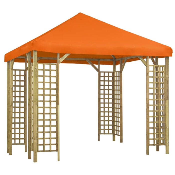 Pavilion, portocaliu, 3 x 3 m (310032+47708) WALTI