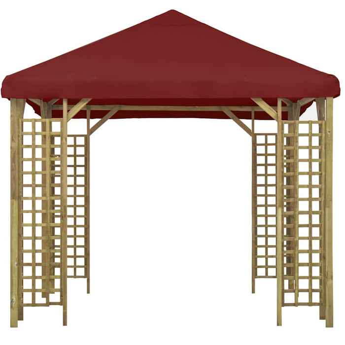 Pavilion, roșu bordo, 3 x 3 m (310032 + 46620) WALTI
