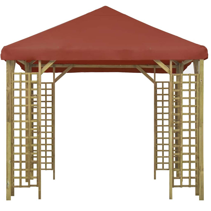 Pavilion, cărămiziu, 3 x 3 m (310032 + 46622) WALTI