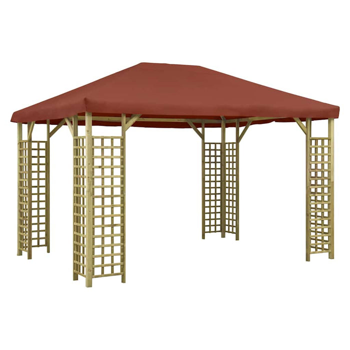 Pavilion, cărămiziu, 4 x 3 m (310033+46626) WALTI