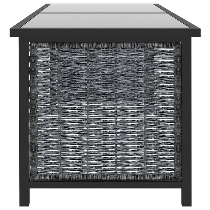 Set mobilier de grădină cu perne, 8 piese, antracit, poliratan - WALTI WALTI