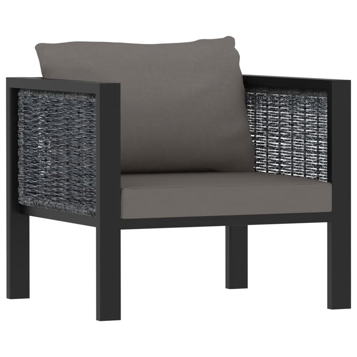 Set mobilier de grădină cu perne, 8 piese, antracit, poliratan - WALTI WALTI