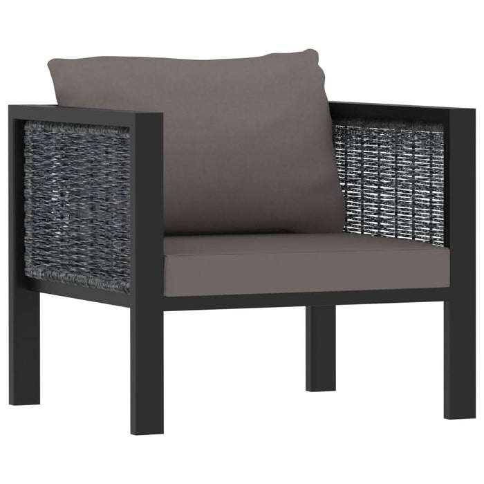 Set mobilier de grădină cu perne, 6 piese, antracit, poliratan - WALTI WALTI