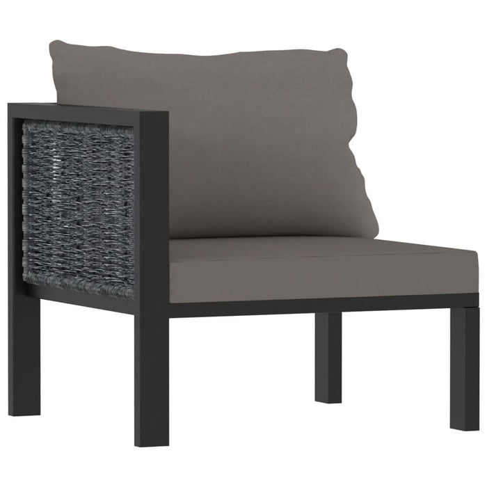 Set mobilier de grădină cu perne, 6 piese, antracit, poliratan - WALTI WALTI