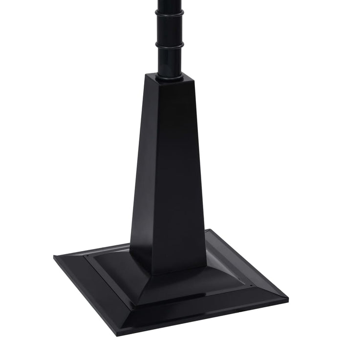 Felinar stradal cu moș Crăciun, negru/roșu, 81x40x188 cm PVC - WALTI WALTI
