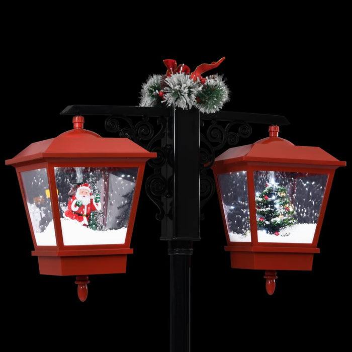 Felinar stradal cu moș Crăciun, negru/roșu, 81x40x188 cm PVC - WALTI WALTI