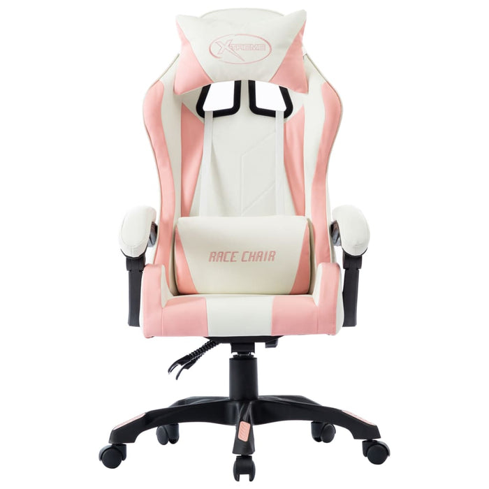Scaun de racing, roz, piele ecologică - WALTI WALTI