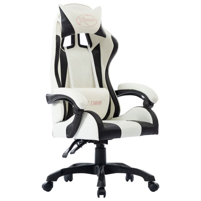 Scaun de racing, negru, piele ecologică - WALTI WALTI