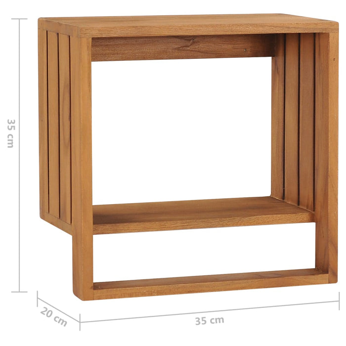 Suport prosoape de perete, 35 x 20 x 35 cm, lemn masiv de tec - WALTI WALTI