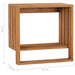 Suport prosoape de perete, 35 x 20 x 35 cm, lemn masiv de tec - WALTI WALTI