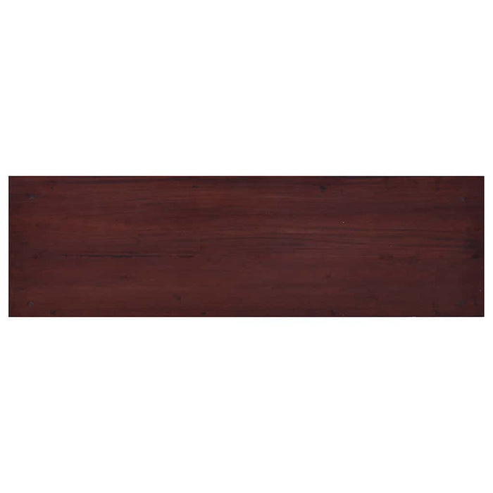 Comodă TV, maro clasic, 100 x 30 x 45 cm, lemn masiv de mahon WALTI