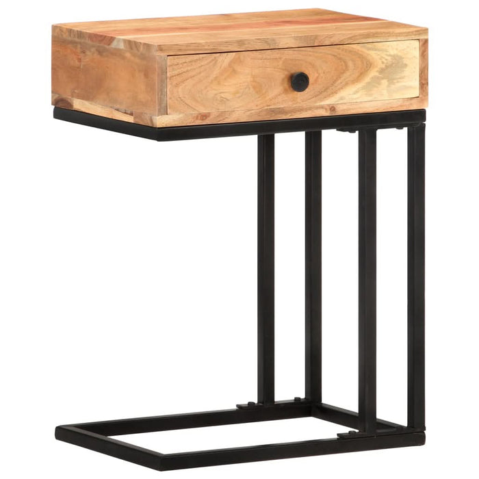 Masă laterală formă U, 45 x 30 x 61 cm, lemn masiv de acacia - WALTI WALTI