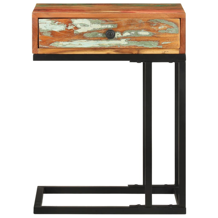 Masă laterală formă U, 45 x 30 x 61 cm, lemn masiv reciclat - WALTI WALTI