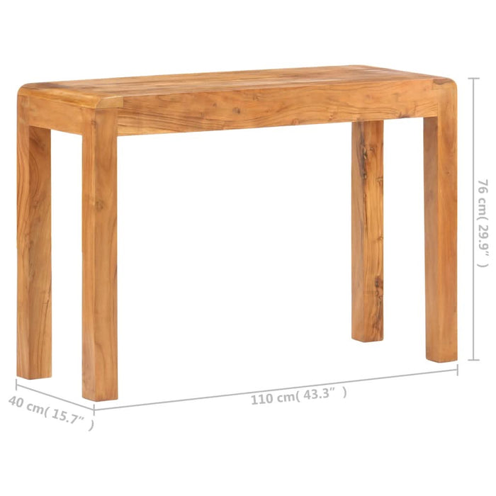 Masă consolă, 110x40x76cm lemn masiv acaciacu finisaj tip miere - WALTI WALTI