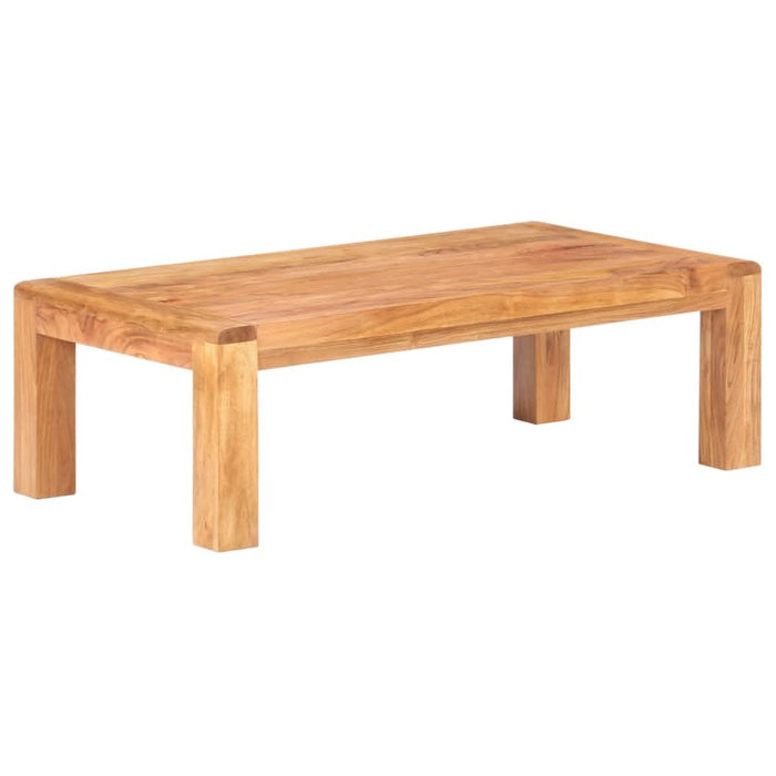 Masă de cafea 110x60x35cm lemn masiv acaciacu finisaj tip miere - WALTI WALTI