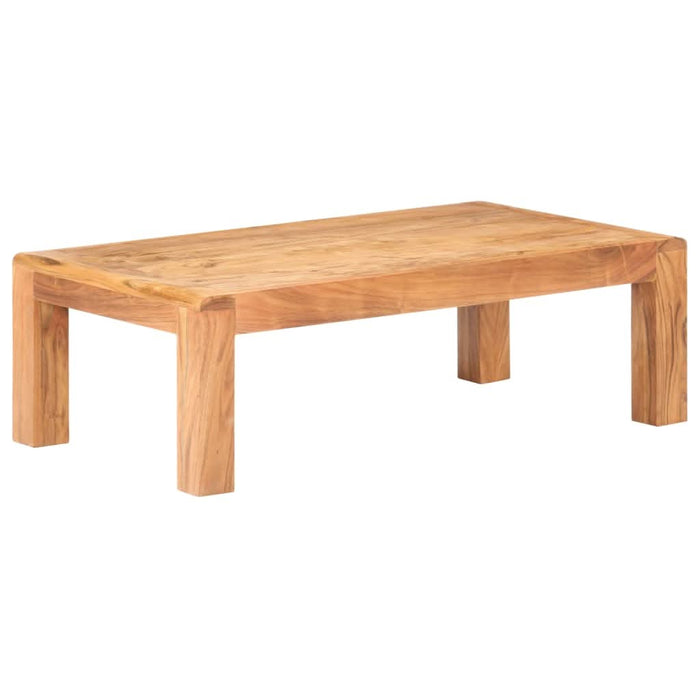 Masă de cafea 110x60x35cm lemn masiv acaciacu finisaj tip miere - WALTI WALTI