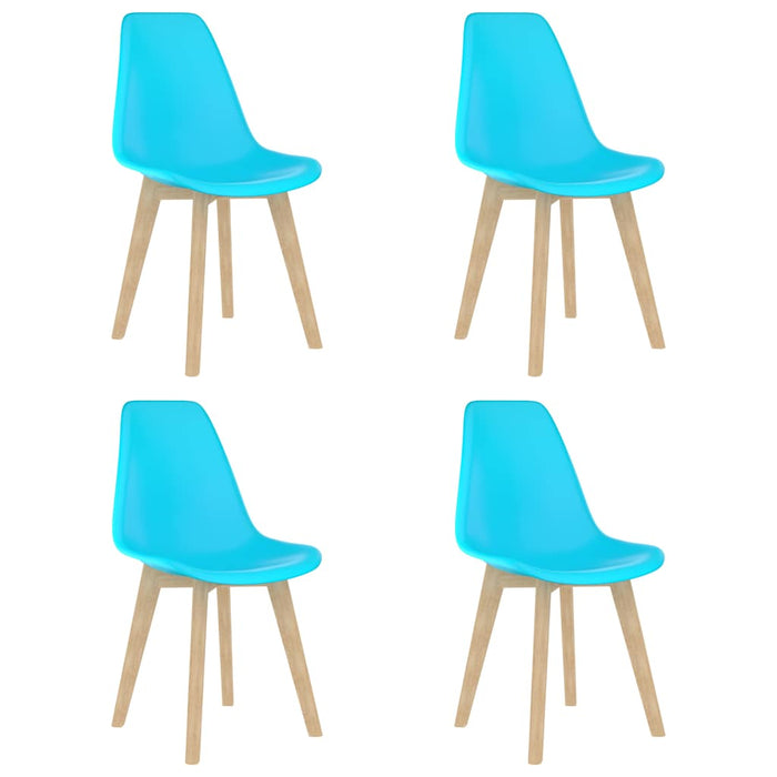 Scaune de bucătărie, 4 buc., albastru, plastic WALTI