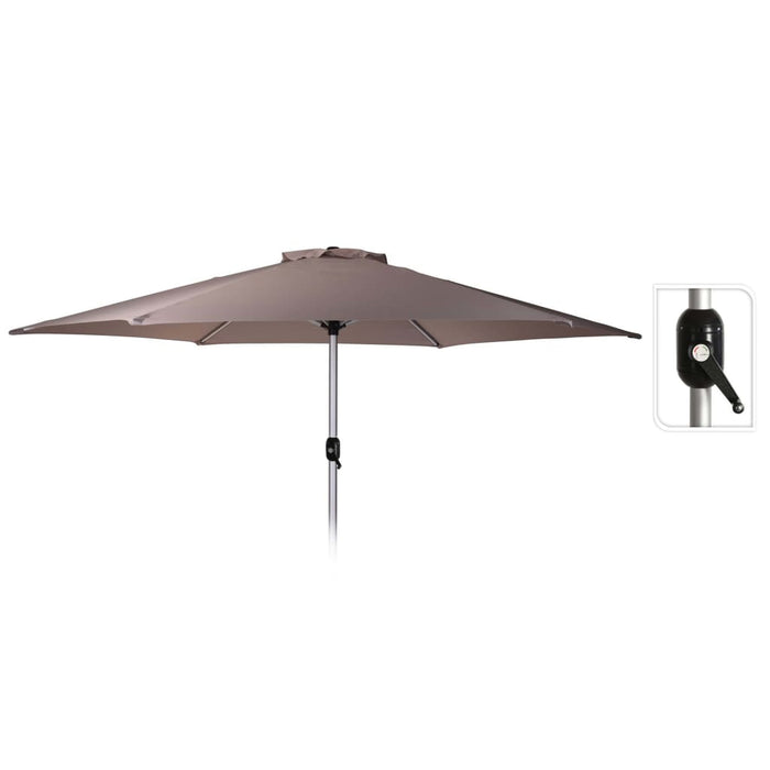 ProGarden Umbrelă de soare Mandi, gri taupe, 270 cm - WALTI WALTI