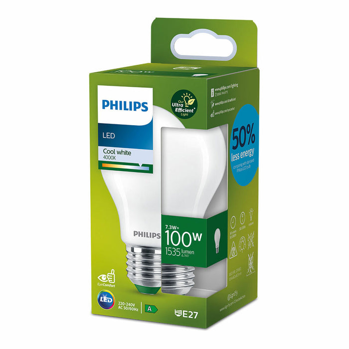 Bec LED Philips Classic 100 W 7,3 W E27 1535 Lm (4000 K) - WALTI