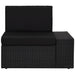 Set mobilier de grădină, 4 piese, negru, poliratan - WALTI WALTI