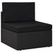 Set mobilier de grădină, 4 piese, negru, poliratan - WALTI WALTI