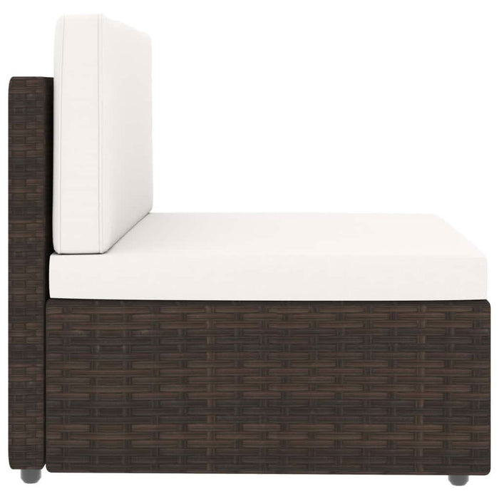 Set mobilier de grădină, 4 piese, maro, poliratan - WALTI WALTI