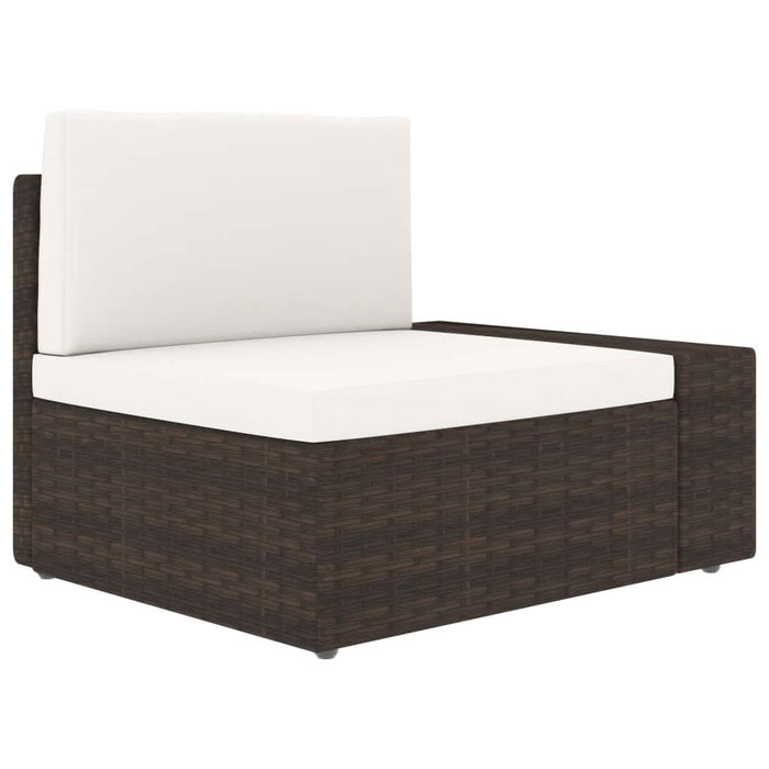 Set mobilier de grădină, 4 piese, maro, poliratan - WALTI WALTI