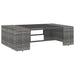 Set mobilier de grădină, 5 piese, gri, poliratan - WALTI WALTI