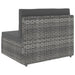 Set mobilier de grădină, 5 piese, gri, poliratan - WALTI WALTI