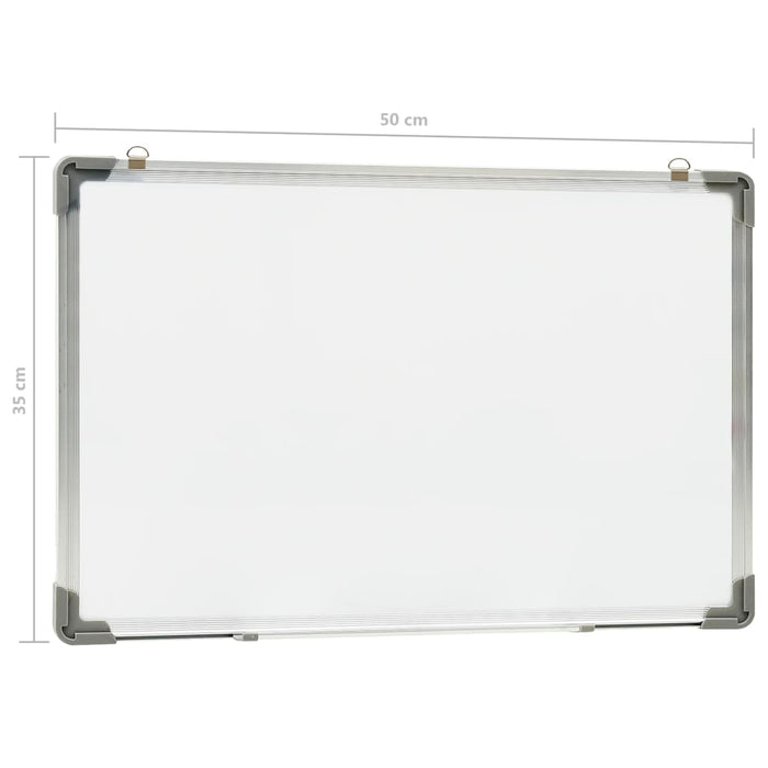 Tablă magnetică albă cu ștergere uscată 50x35 cm oțel - WALTI WALTI
