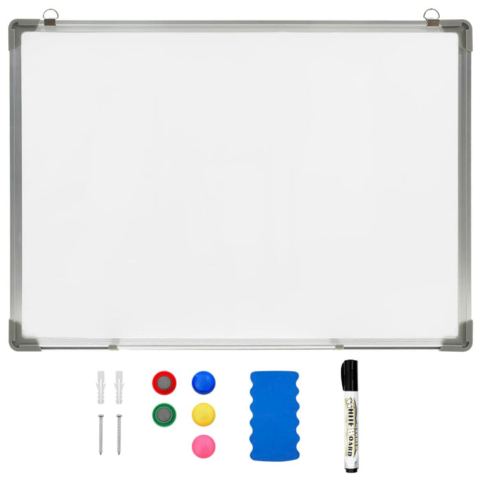 Tablă magnetică albă cu ștergere uscată 70x50 cm oțel - WALTI WALTI