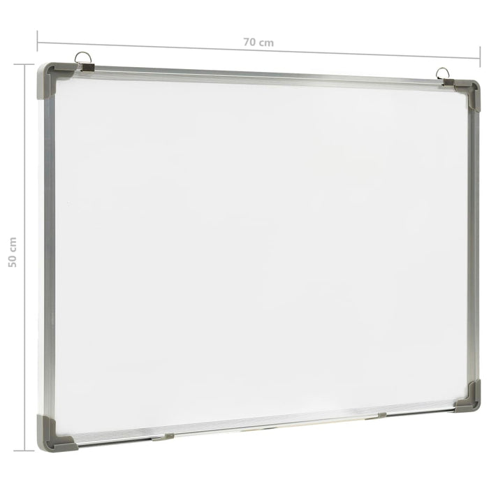 Tablă magnetică albă cu ștergere uscată 70x50 cm oțel - WALTI WALTI