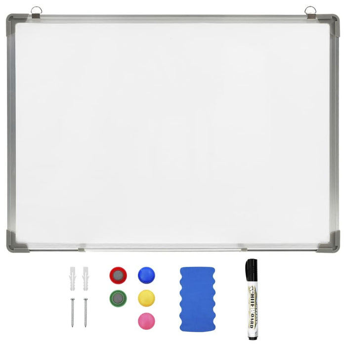 Tablă magnetică albă cu ștergere uscată 90x60 cm oțel - WALTI WALTI