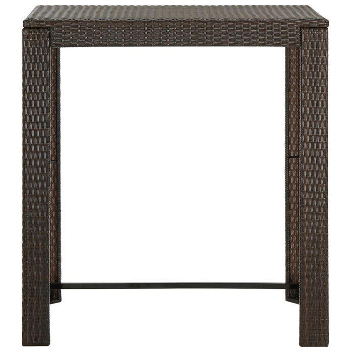 Masă de bar de grădină, maro, 100 x 60,5 x 110,5 cm, poliratan - WALTI WALTI