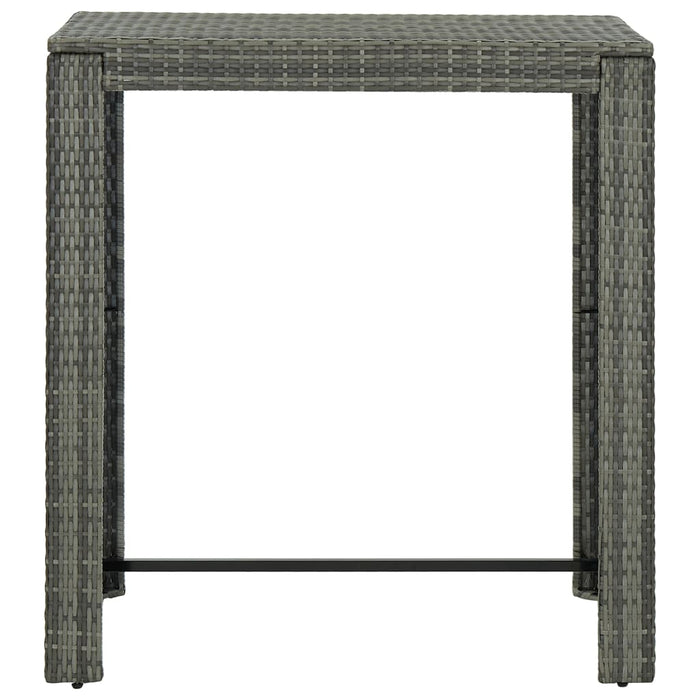 Masă de bar de grădină, gri, 100 x 60,5 x 110,5 cm, poliratan - WALTI WALTI