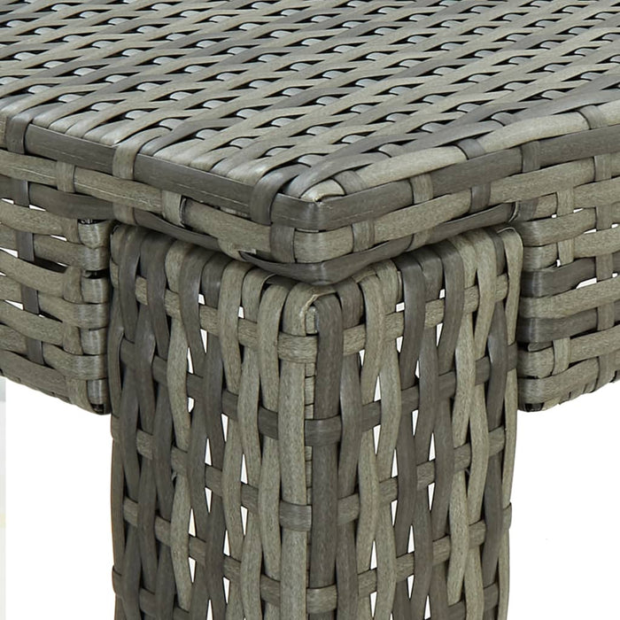 Masă de bar de grădină, gri, 100 x 60,5 x 110,5 cm, poliratan - WALTI WALTI