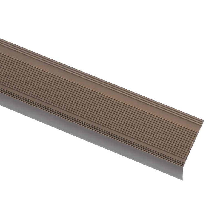 Profile trepte în formă de L, 5 buc., maro, 90 cm, aluminiu - WALTI WALTI