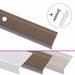 Profile trepte în formă de L, 15 buc., maro, 90 cm, aluminiu - WALTI WALTI